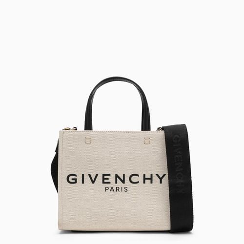 Beigefarbene Mini-Tote-Bag G aus Canvas - Givenchy - Modalova