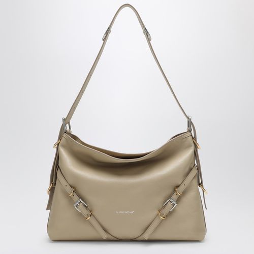 Borsa Voyou media in pelle beige - Givenchy - Modalova