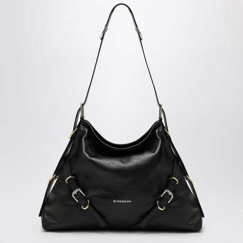 Borsa Voyou media in pelle nera - Givenchy - Modalova