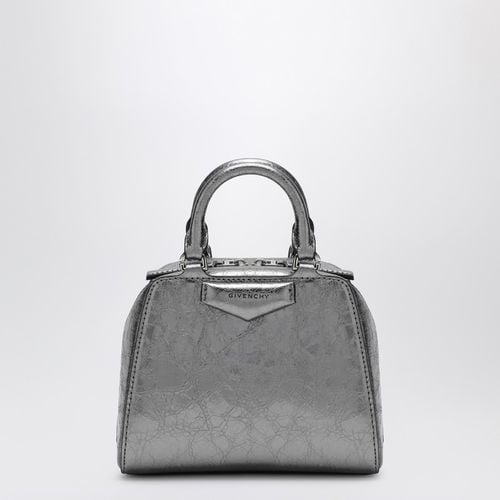 Borsa Antigona Cube nano grigia argentata - Givenchy - Modalova