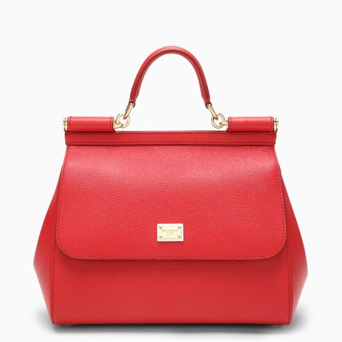 Borsa a mano Sicily grande rossa - Dolce&Gabbana - Modalova