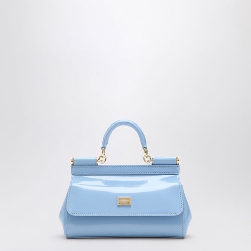 Borsa a mano Sicily piccola azzurra - Dolce&Gabbana - Modalova