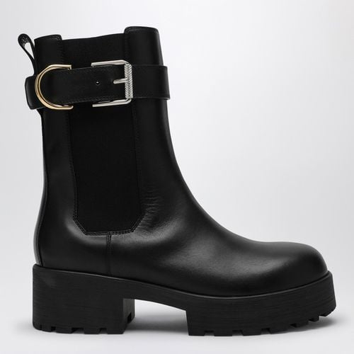 Schwarzer Chelsea Boot Voyou aus Leder - Givenchy - Modalova