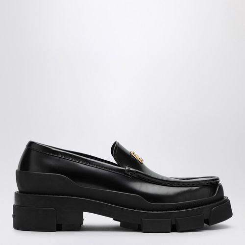 Black leather loafer with logo - Givenchy - Modalova