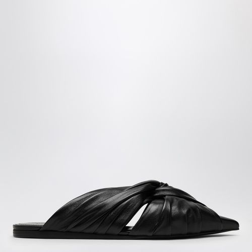 Twist flat mule in black leather - Givenchy - Modalova