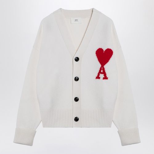 Ami De Coeur white cardigan - Ami Paris - Modalova