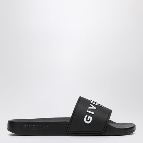 Black slippers with logo - Givenchy - Modalova