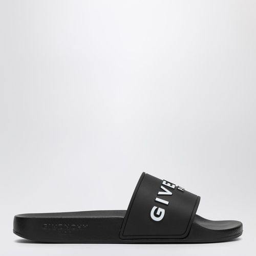 Schwarzer Pantoffel mit Logo - Givenchy - Modalova