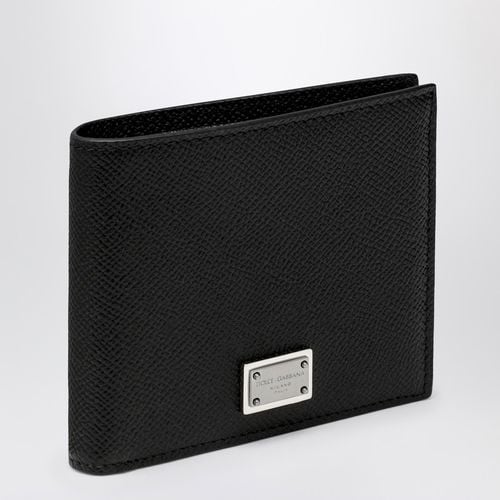 Black wallet with logo plaque - Dolce&Gabbana - Modalova