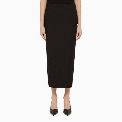 Black asymmetrical wool skirt - Givenchy - Modalova