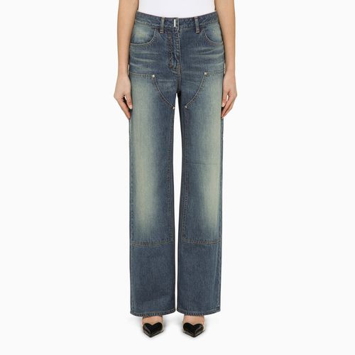 Tiefblaue weite Jeans mit Applikationen - Givenchy - Modalova