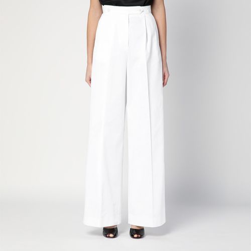 Pantaloni plissé bianco in cotone - Givenchy - Modalova