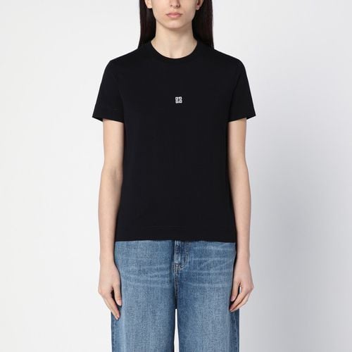 Cotton T-shirt with logo embroidery - Givenchy - Modalova