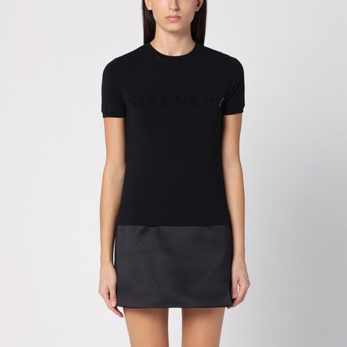 Black cotton T-shirt with logo - Givenchy - Modalova