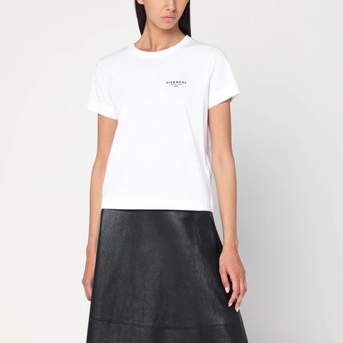 White cotton T-shirt with logo - Givenchy - Modalova