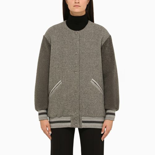 Grey wool bomber jacket - Givenchy - Modalova