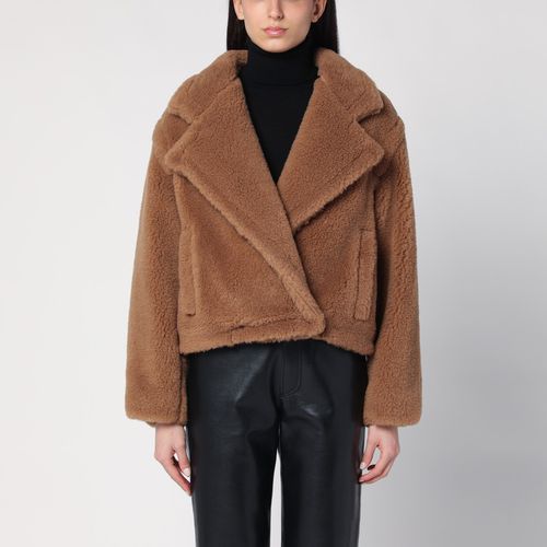 Cropped Teddy Bear Icon Coat kamelfarben - Max Mara - Modalova