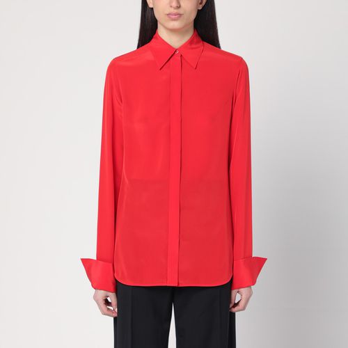 Camicia rossa in crêpe di seta - Sportmax - Modalova