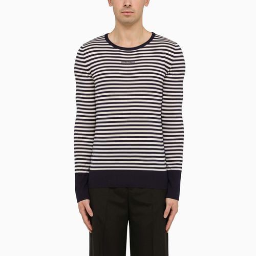 Blau gestreifter langärmeliger Pullover - Dolce&Gabbana - Modalova