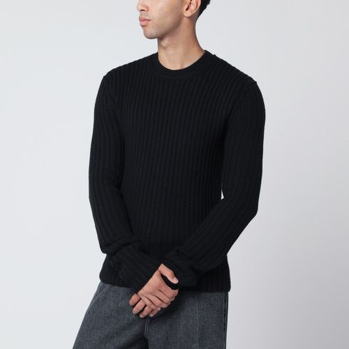Black ribbed wool sweater - Dolce&Gabbana - Modalova