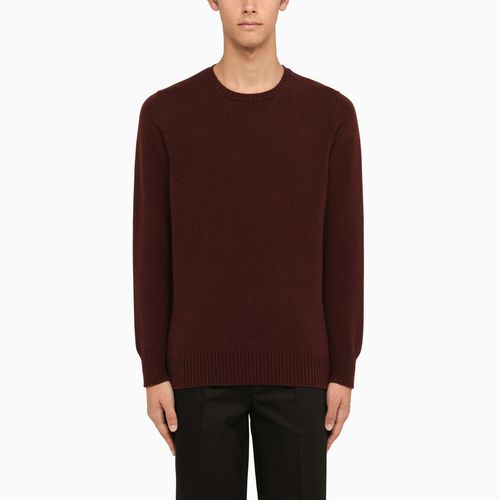 Bordeaux cashmere crew-neck sweater - Drumohr - Modalova