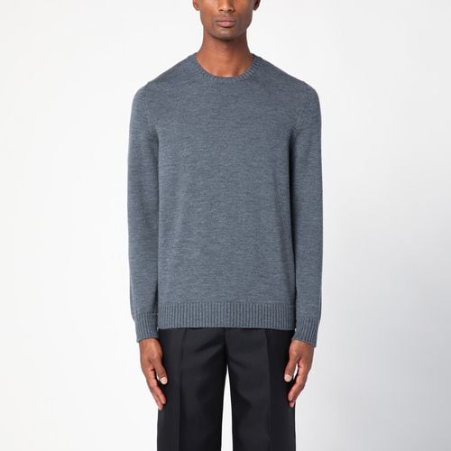 Anthracite grey merino wool sweater - Drumohr - Modalova