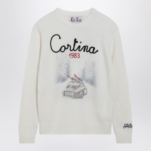 Maglione in misto lana con ricamo Cortina - MC2 Saint Barth - Modalova