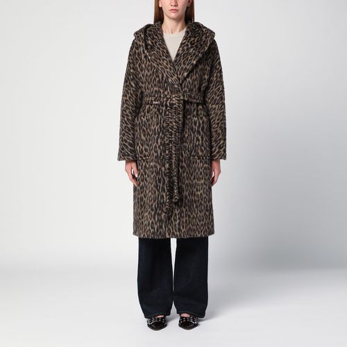 Cappotto a vestaglia leopardato in misto lana - Tagliatore - Modalova