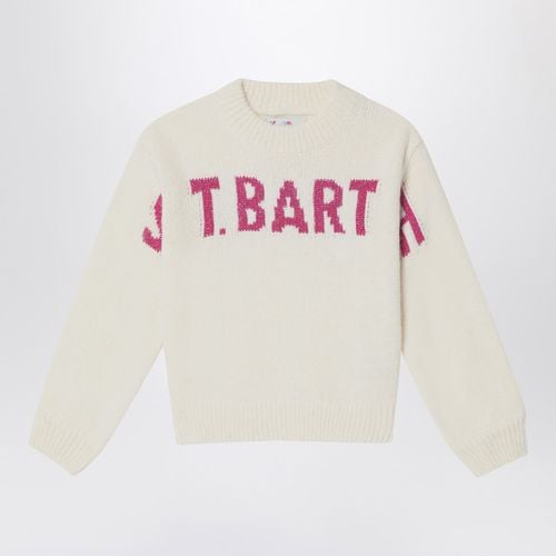 Danya sweater with lurex logo - MC2 Saint Barth - Modalova