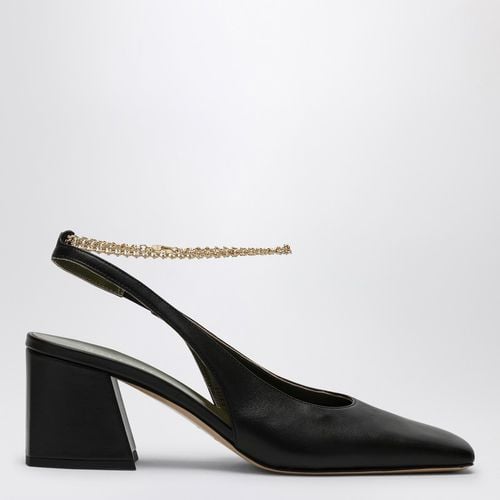 Ilaria slingback in black leather - MARIA LUCA - Modalova