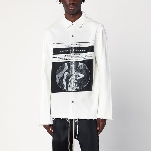 Shirt white in cotton with print - DRKSHDW - Modalova