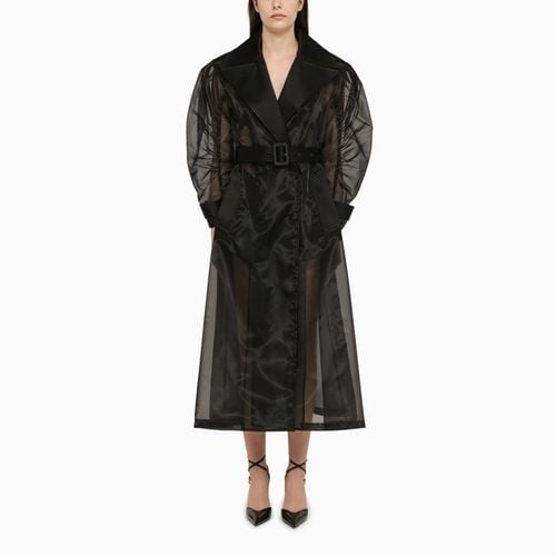 Semi-transparent silk blend coat - Dolce&Gabbana - Modalova