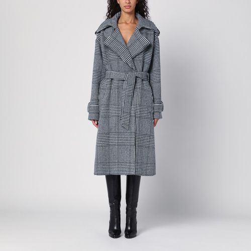 Houndstooth wool checked coat - Dolce&Gabbana - Modalova