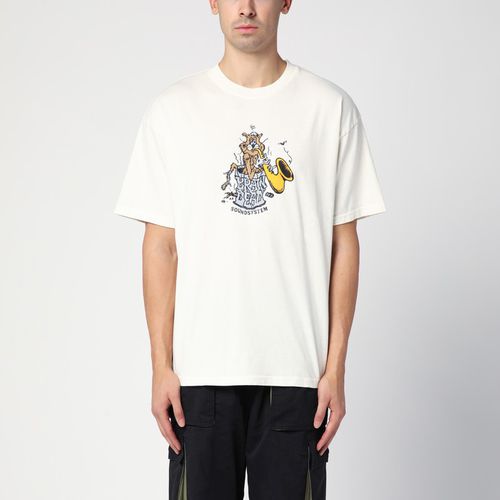 White cotton T-shirt with print - Brain Dead - Modalova