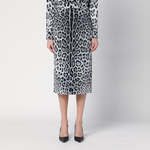 Leopard print silk pencil skirt - Dolce&Gabbana - Modalova