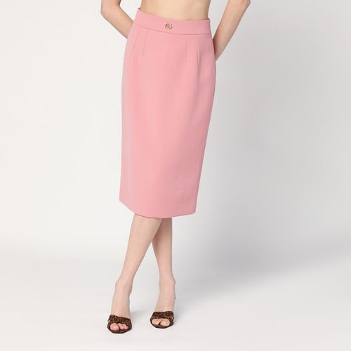 Pink wool pencil skirt - Dolce&Gabbana - Modalova