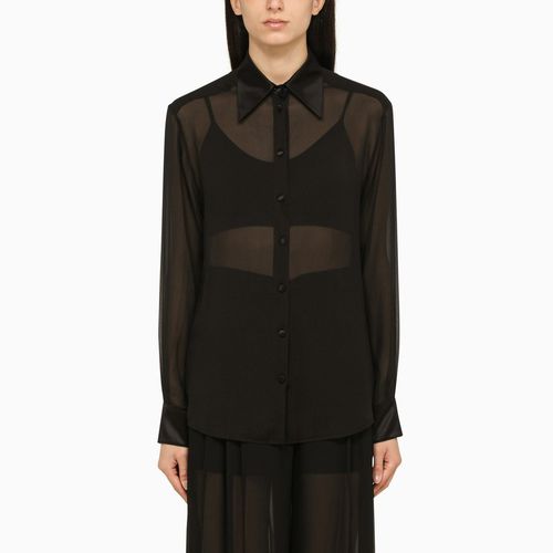 Black semi-transparent shirt - Dolce&Gabbana - Modalova