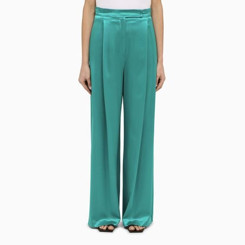 Pantalone ampio verde in seta - Max Mara Pianoforte - Modalova