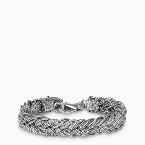 Bracciale intreccio fishtail argento - Emanuele Bicocchi - Modalova