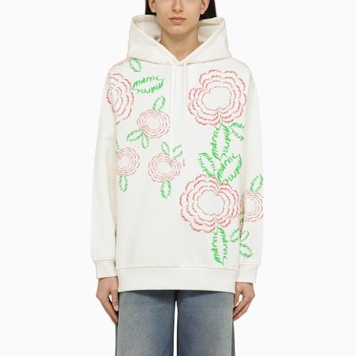 Sweatshirt with cotton embroidery - Marni - Modalova