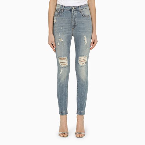 Jeans skinny Audry in denim con usure - Dolce&Gabbana - Modalova