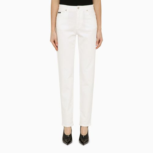 Pantalone regolare bianco in cotone - Dolce&Gabbana - Modalova