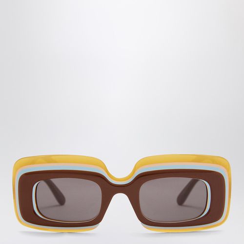 Multicoloured rectangular acetate sunglasses - Loewe - Modalova