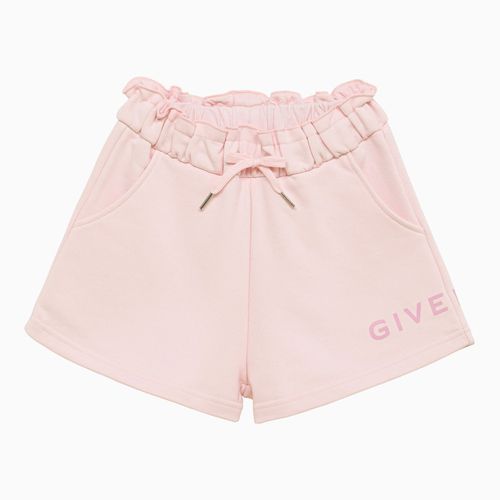 Short rosa in misto cotone con logo - Givenchy - Modalova