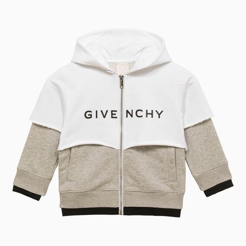 Kapuzenjacke aus Baumwollgemisch weiß/grau - Givenchy - Modalova