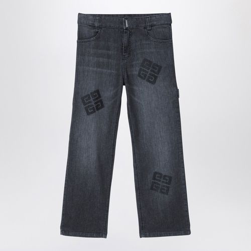 Black denim jeans with logos - Givenchy - Modalova