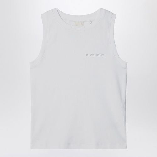 White ribbed tank top with logo - Givenchy - Modalova