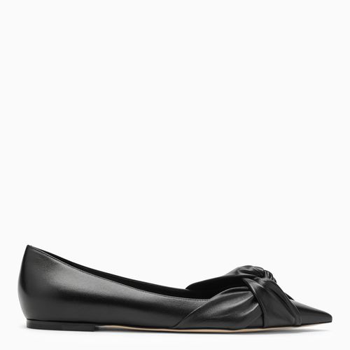 Ballerina Hedera Flat nera in pelle - Jimmy Choo - Modalova