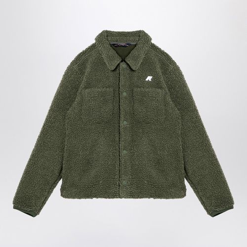 Dark green teddy jacket - K-Way - Modalova