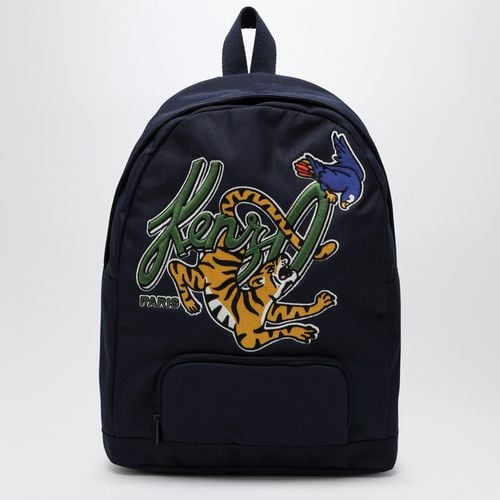 Marineblauer Rucksack mit Logo - KENZO - Modalova